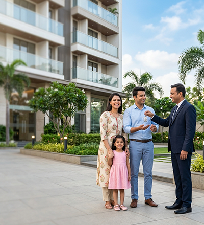 Property dealer in Dombivli helping family buy 1 BHK and 2 BHK flats